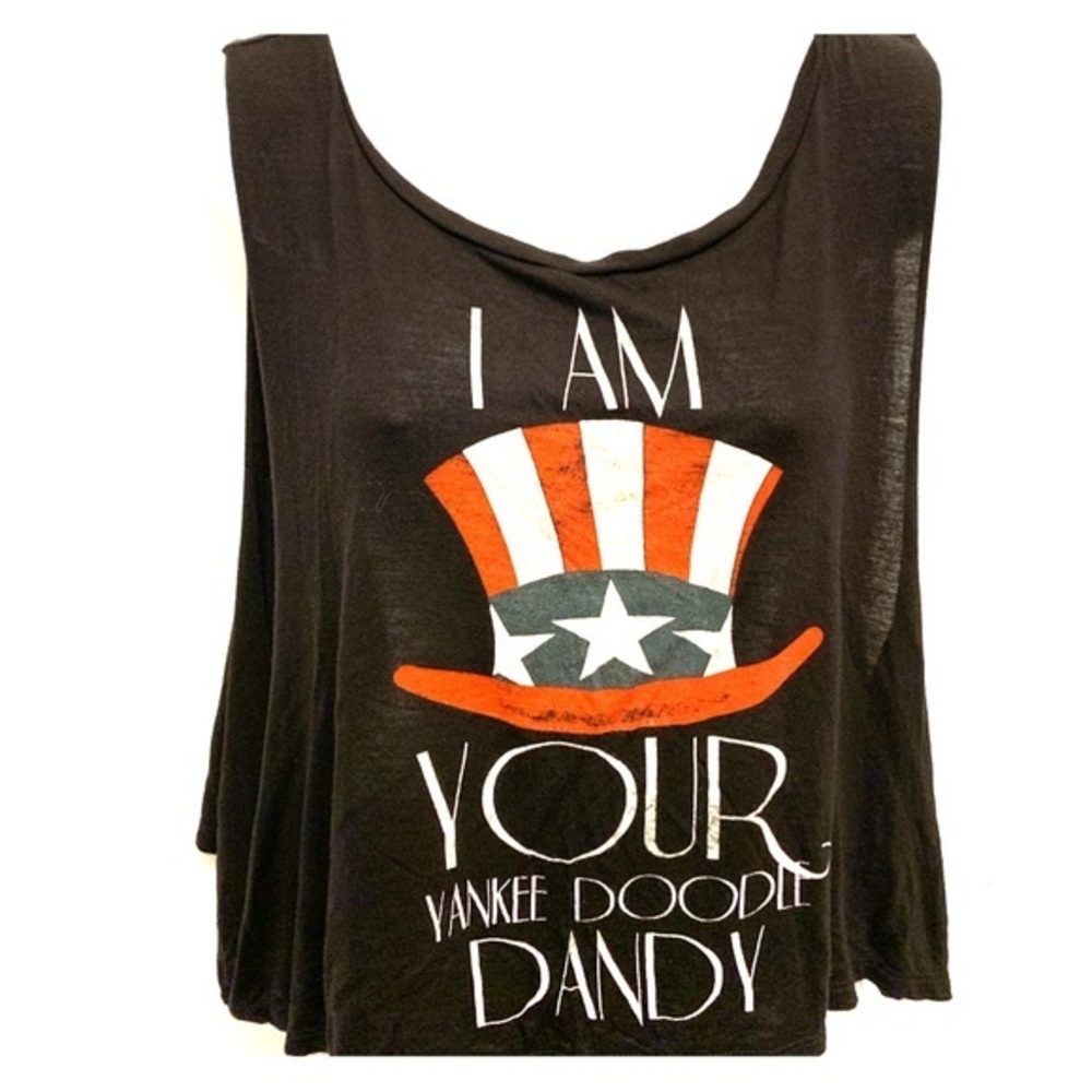 Windsor Tank Top Size Medium Black with Design
